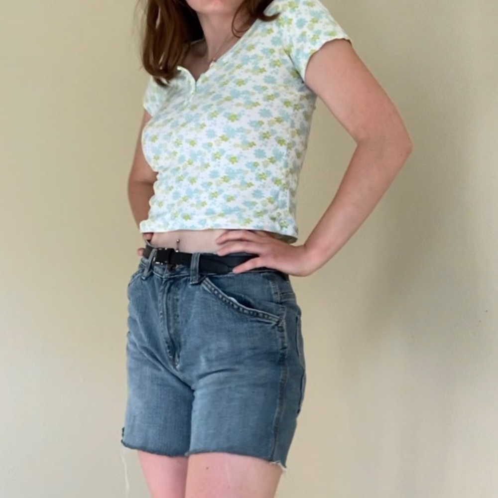 Flower crop top